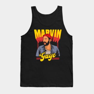 Marvin Gaye Vector Design Tank Top